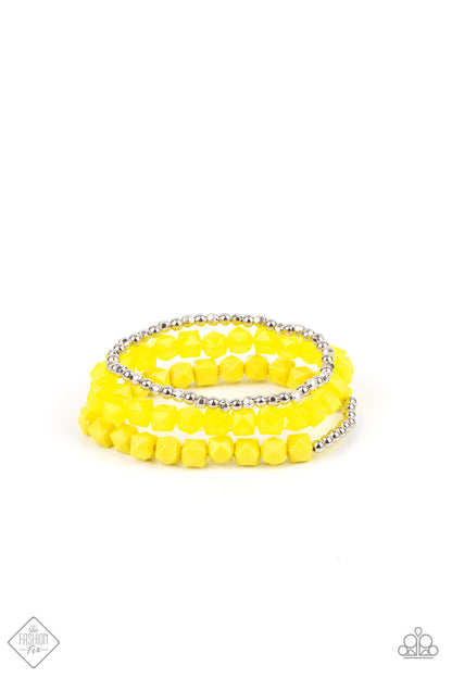 Vacay Vagabond - yellow - Paparazzi bracelet