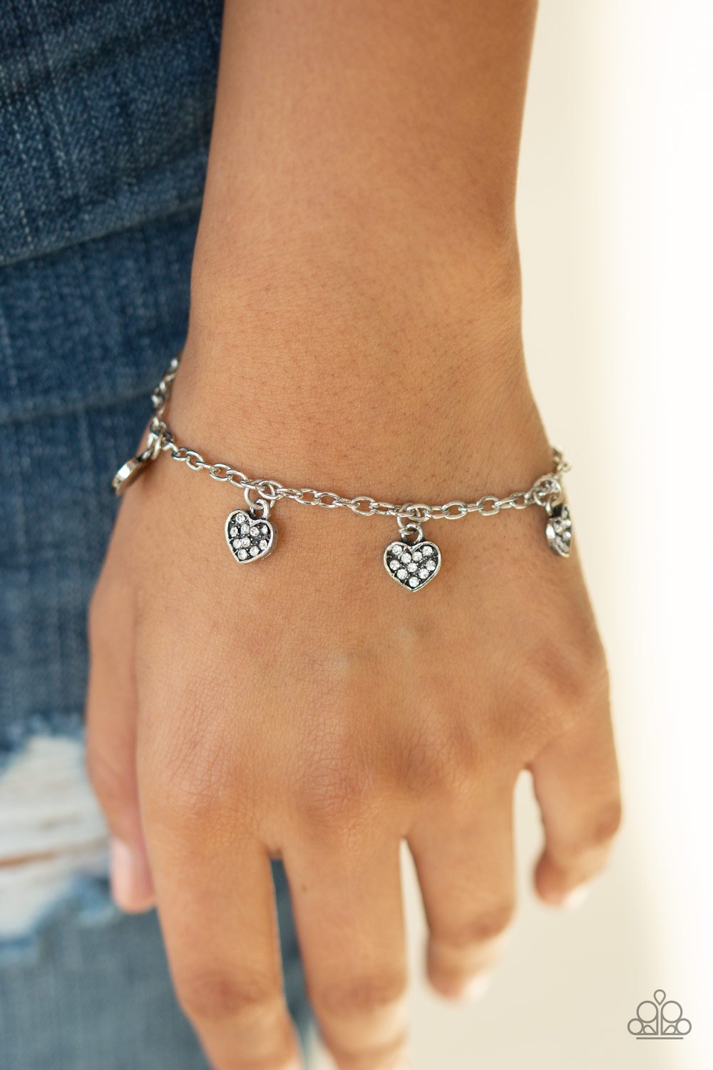 Valentine Vibes-white-Paparazzi bracelet