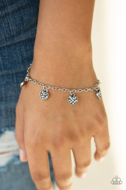 Valentine Vibes-white-Paparazzi bracelet