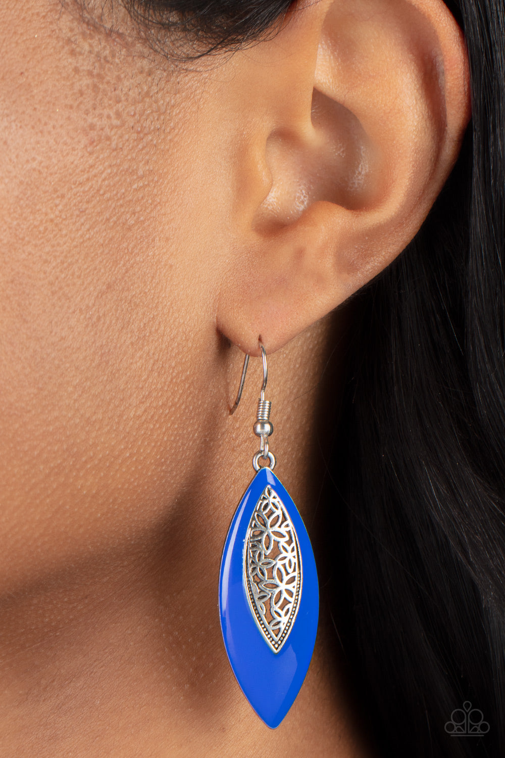 Venetian Vanity - blue - Paparazzi earrings