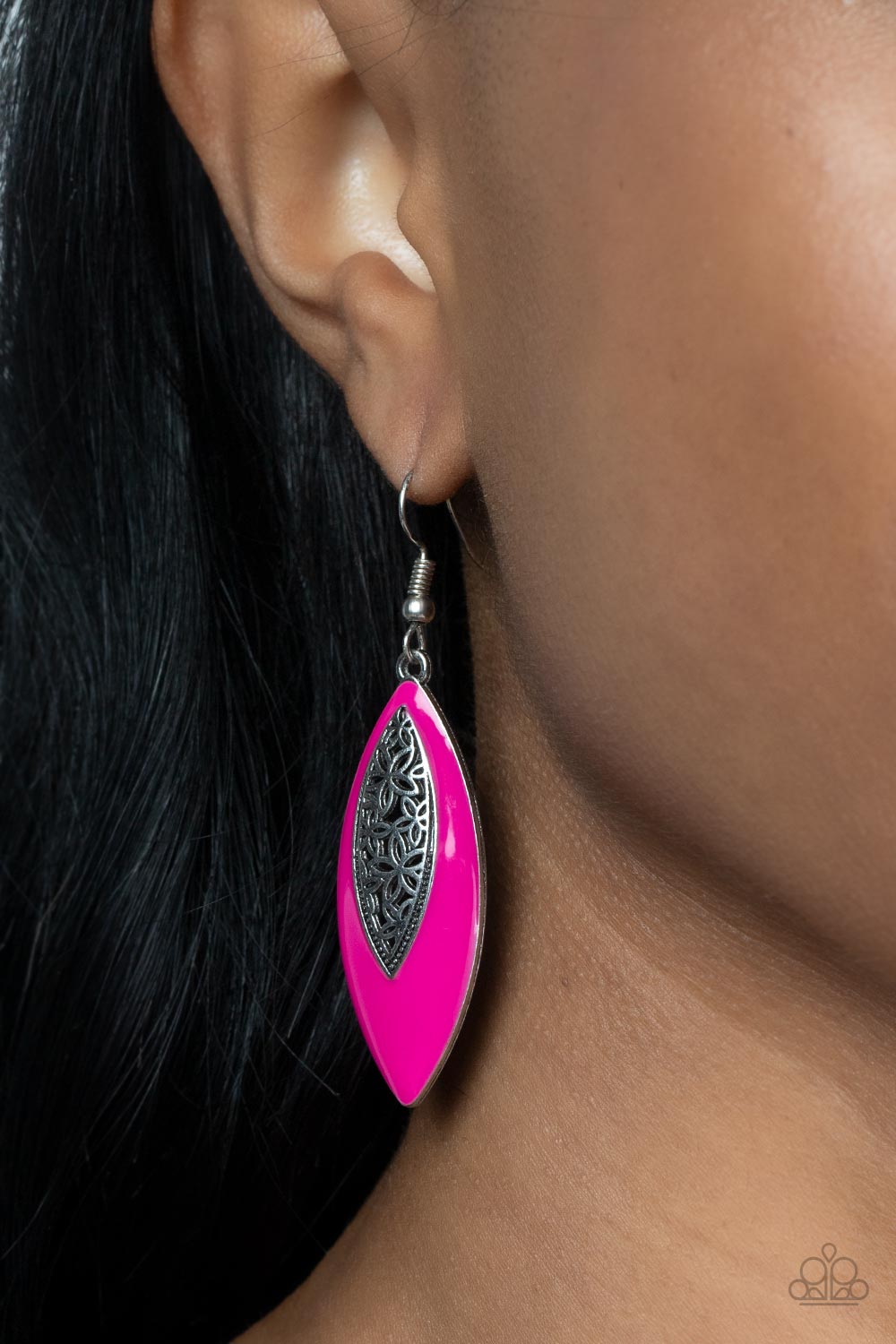 Venetian Vanity - pink - Paparazzi earrings