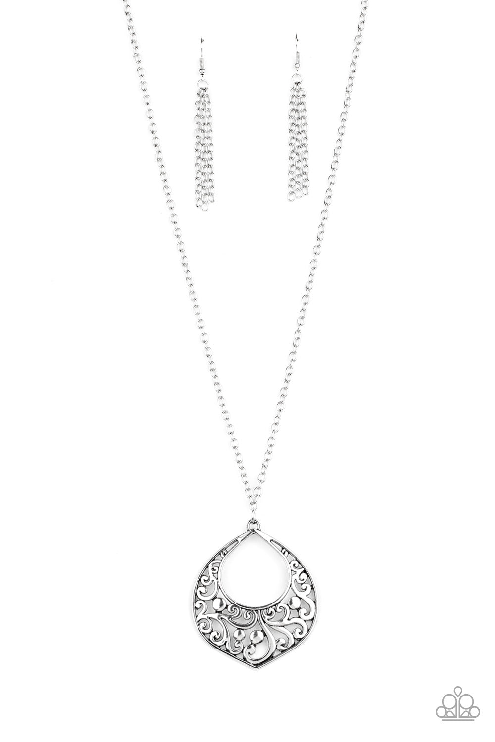 Venetian Vineyards - silver - Paparazzi necklace