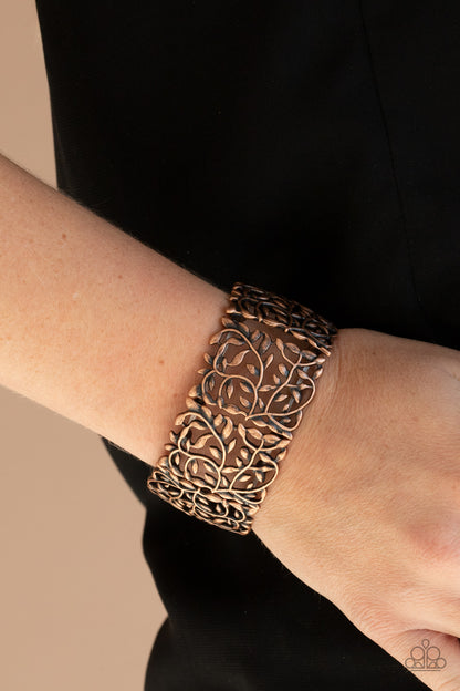 Verdantly Vintage - copper - Paparazzi bracelet