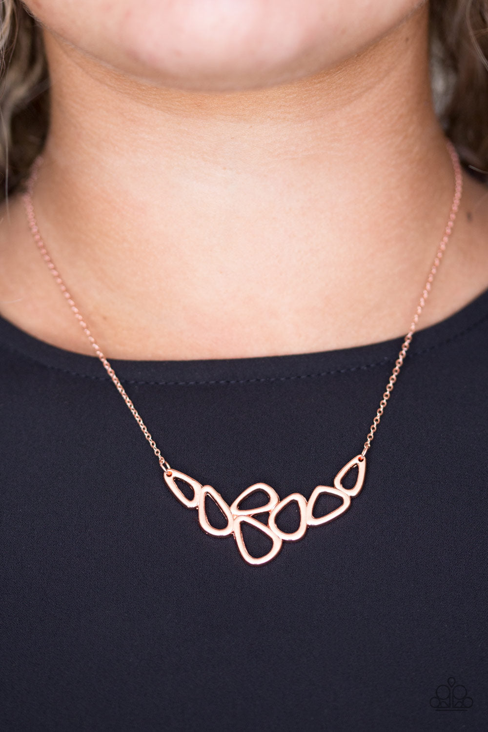 Vertigo - copper - Paparazzi necklace