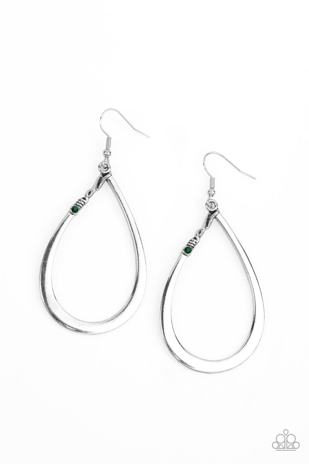 Very Enlightening - green - Paparazzi earrings