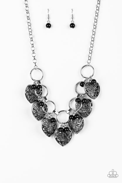 Very Valentine - black - Paparazzi necklace