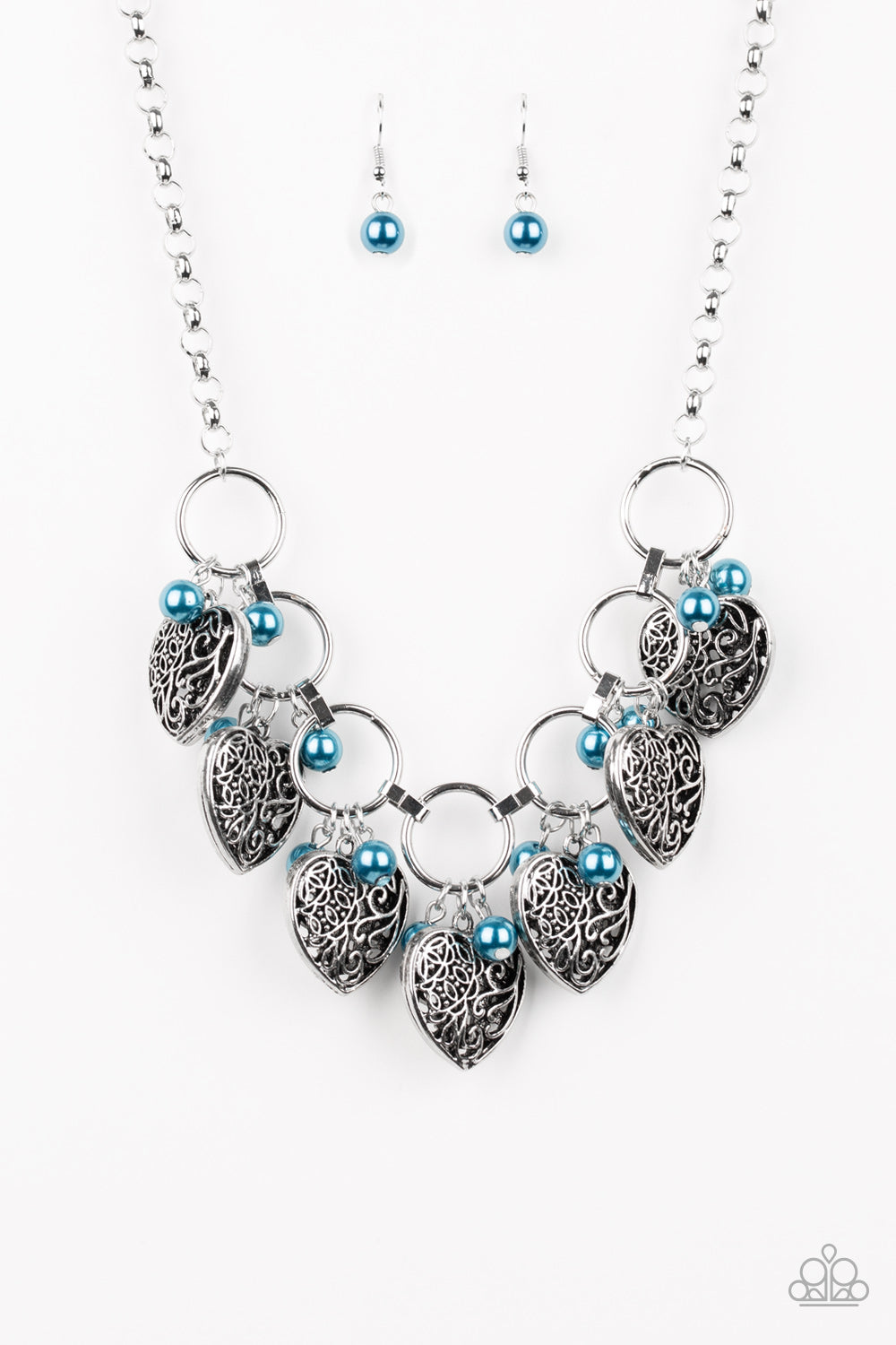 Very Valentine - blue - Paparazzi necklace