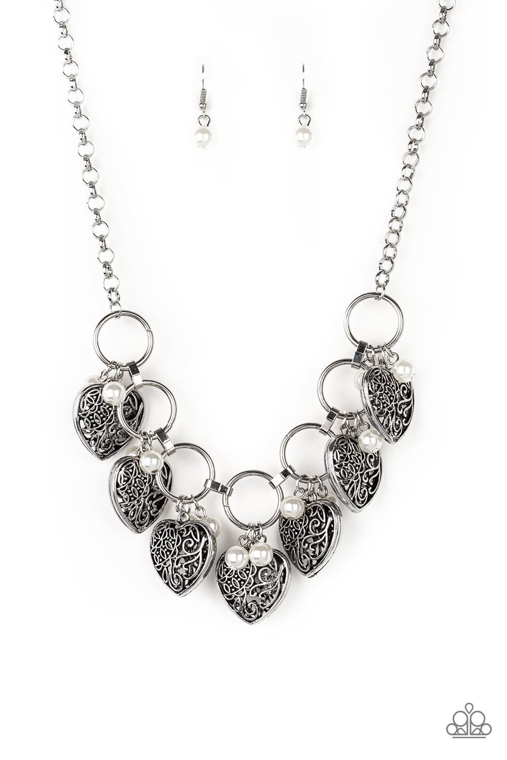 Very Valentine - white - Paparazzi necklace