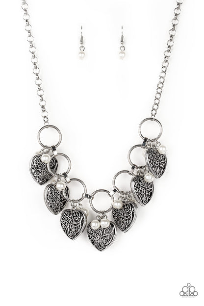 Very Valentine - white - Paparazzi necklace