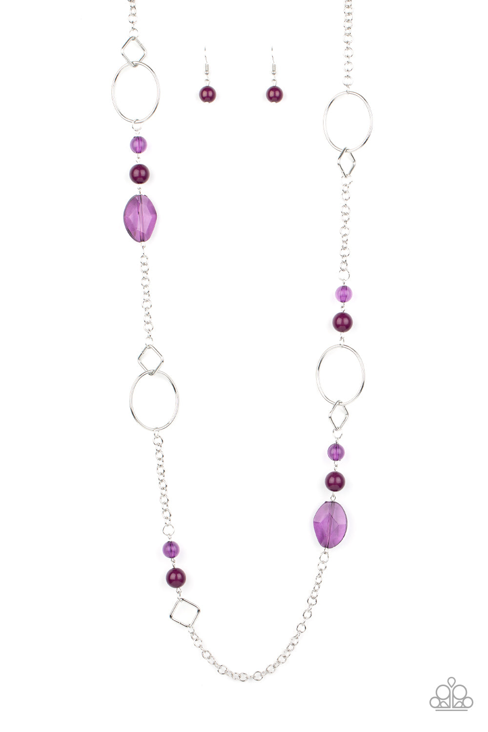 Paparazzi long purple deals necklace