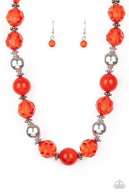 Very Voluminous - red - Paparazzi necklace