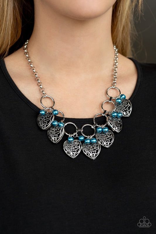 Very Valentine - blue - Paparazzi necklace