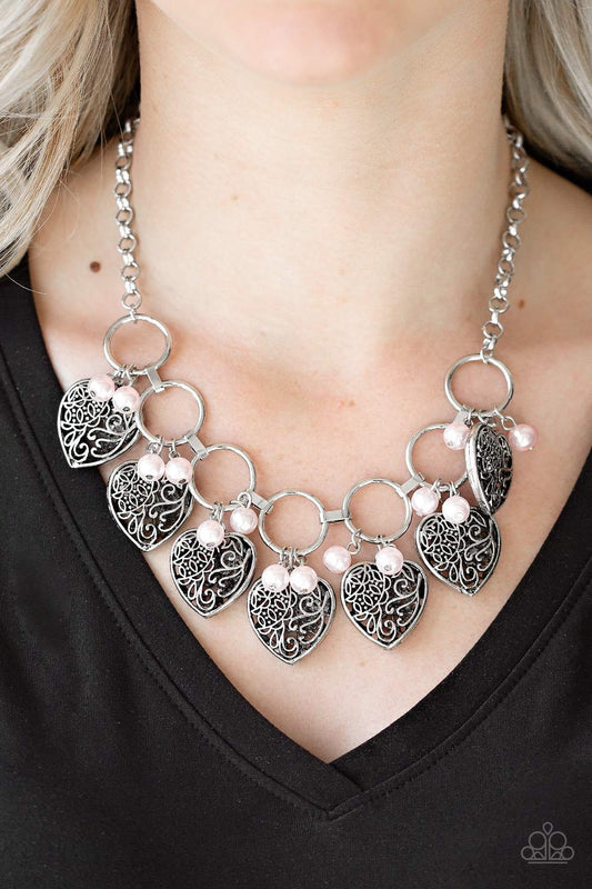 Very Valentine - pink - Paparazzi necklace