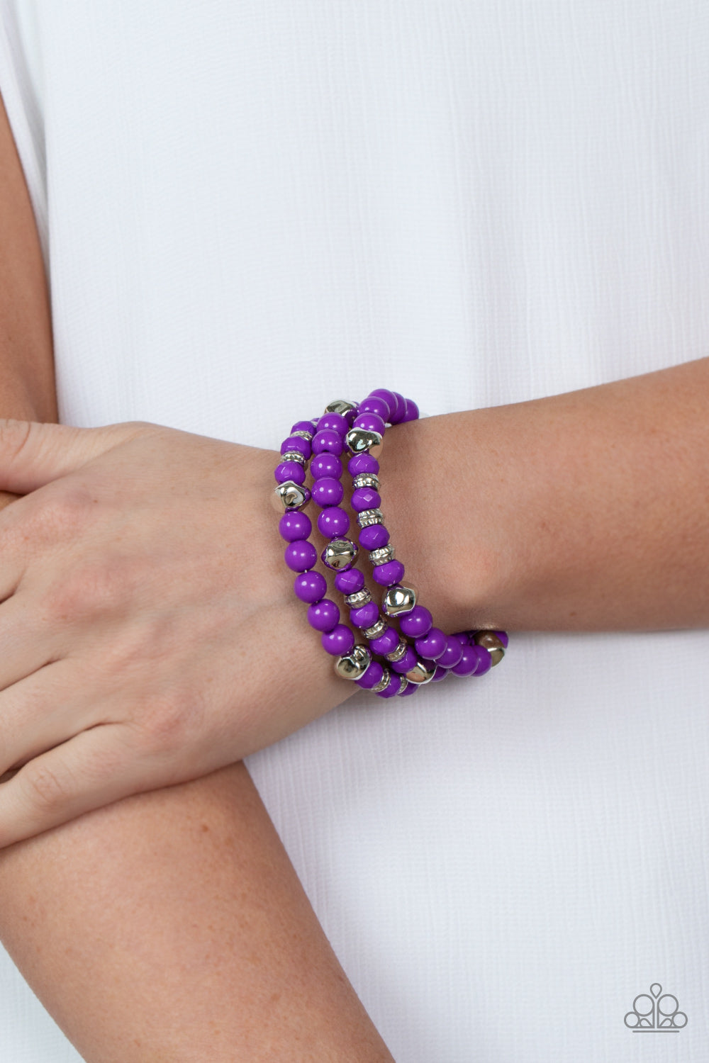 Vibrant Verbe - purple - Paparazzi bracelet