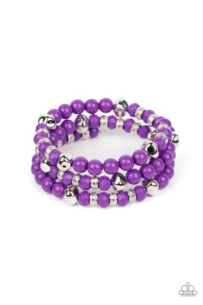 Vibrant Verbe - purple - Paparazzi bracelet