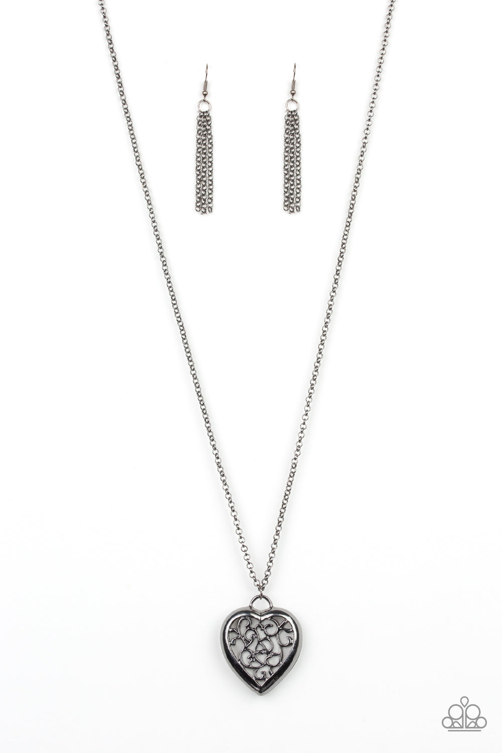 Victorian Valentine - black - Paparazzi necklace