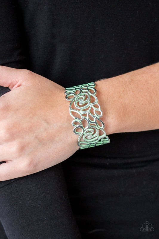Victorian Gardens - green - Paparazzi bracelet