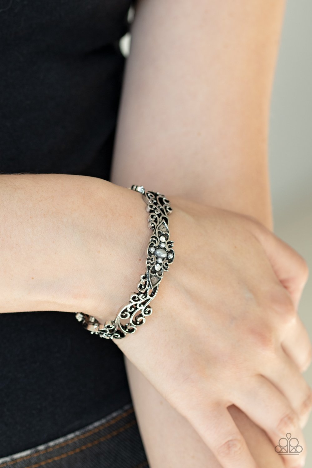 Victorian Vines-silver-Paparazzi bracelet