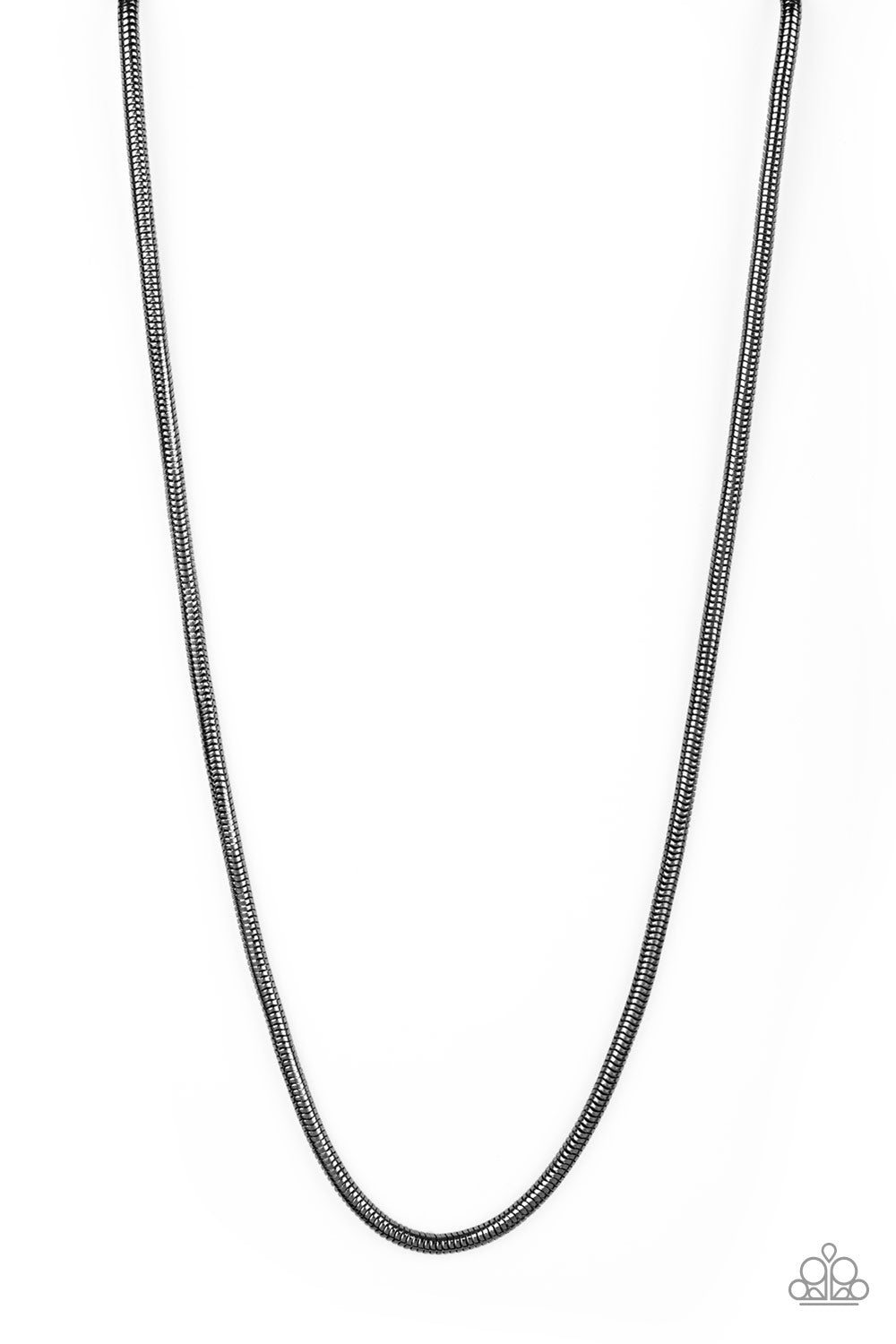 Victory Lap - black - Paparazzi mens necklace