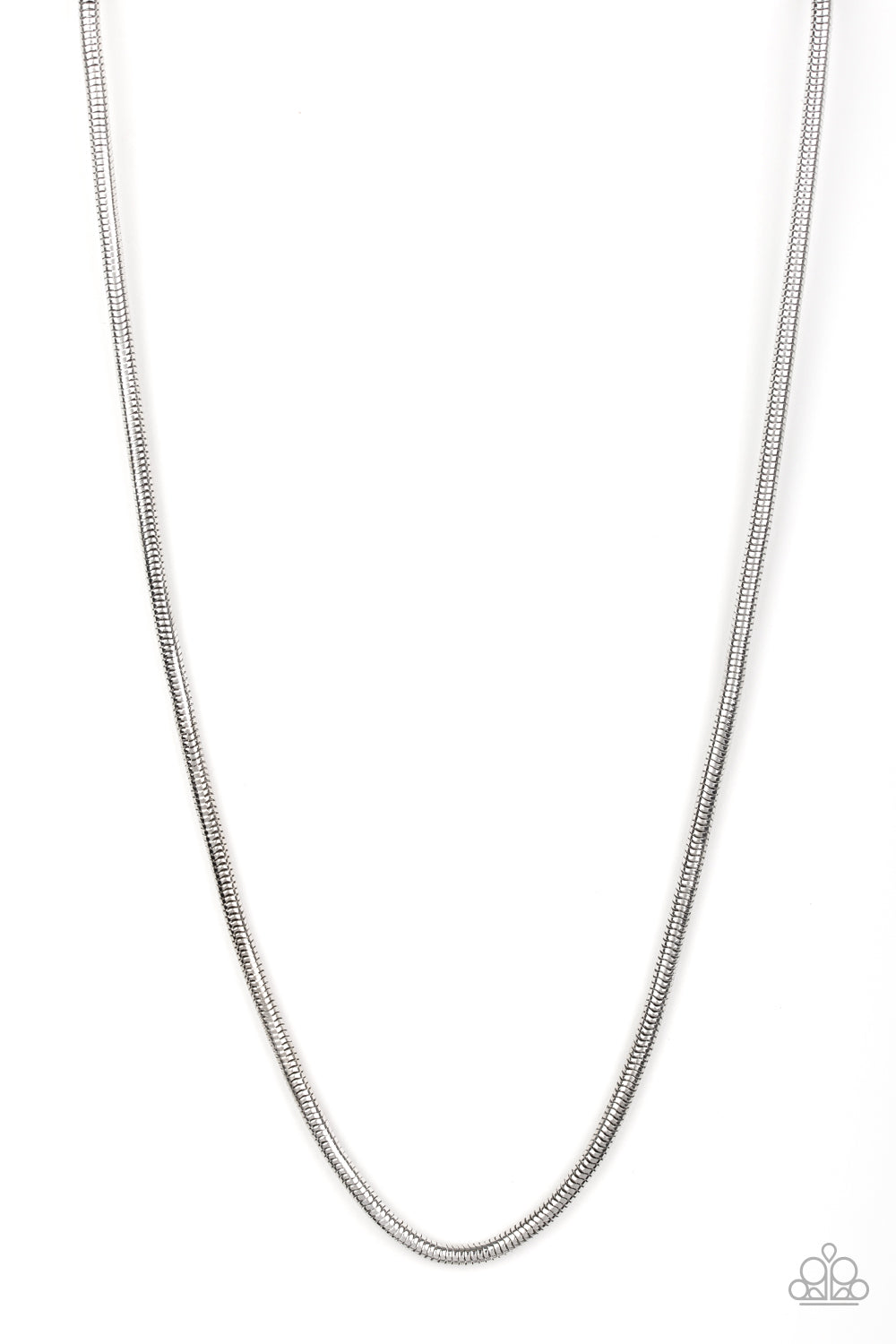 Victory Lap - silver - Paparazzi mens necklace