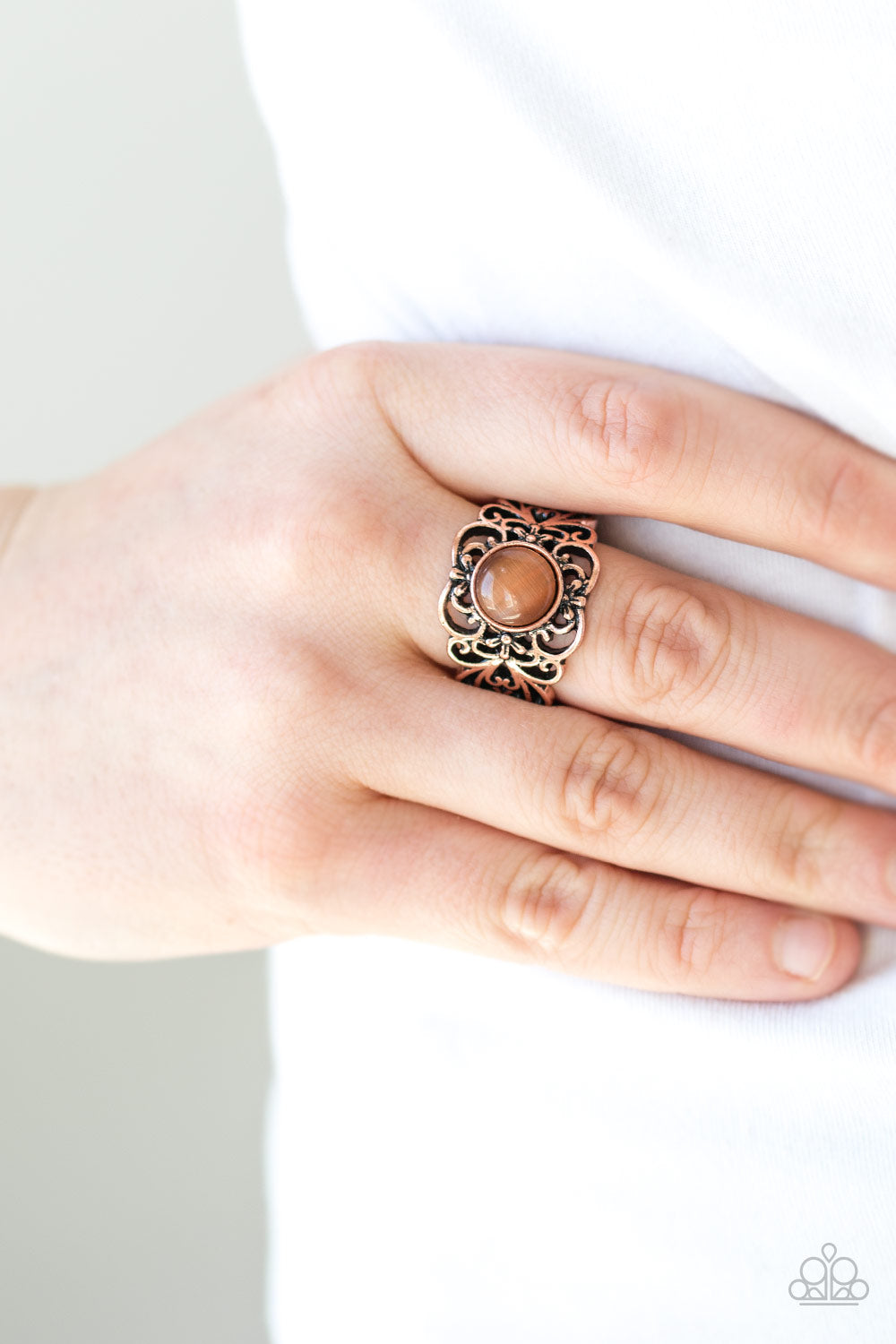 Vienna View - copper - Paparazzi ring