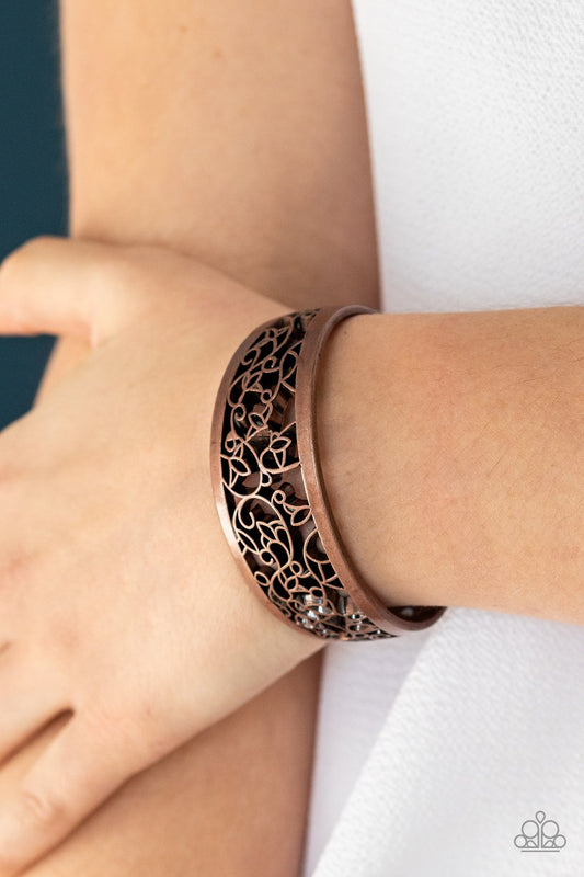 Vine Garden-copper-Paparazzi bracelet
