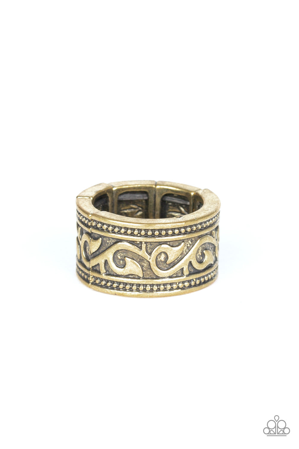 Vine of Valor - brass - Paparazzi MENS ring