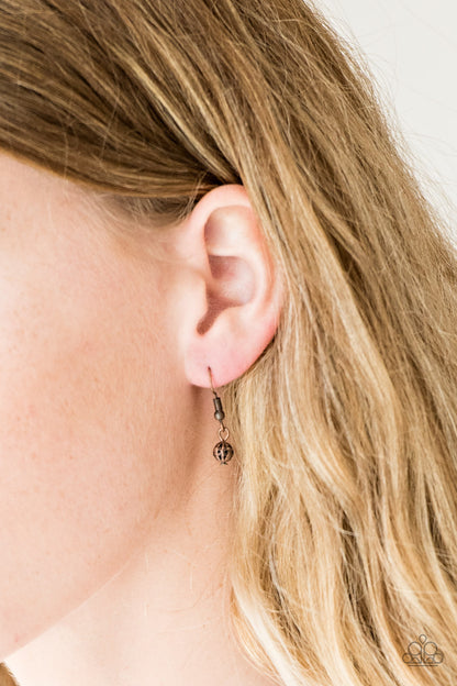 Vintage Gardens - copper - Paparazzi necklace