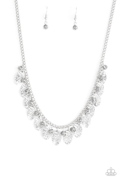 Vintage Gardens - silver - Paparazzi necklace