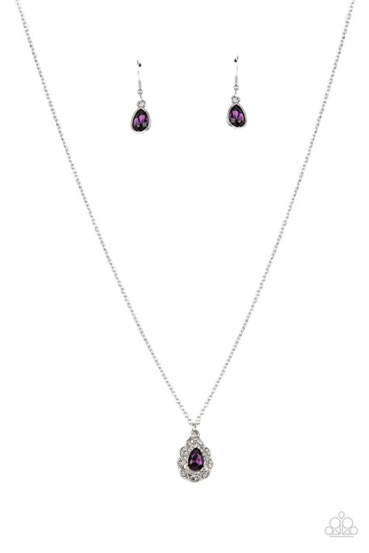 Vintage Validation - purple - Paparazzi necklace