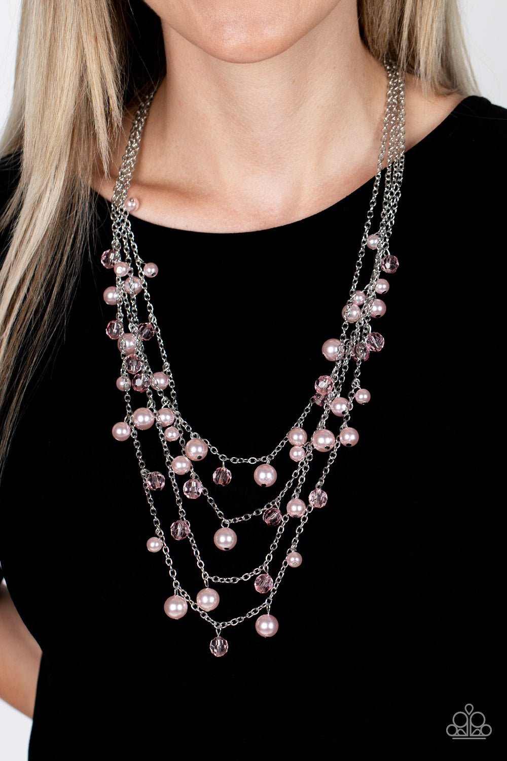 Vintage Virtuoso - pink - Paparazzi necklace