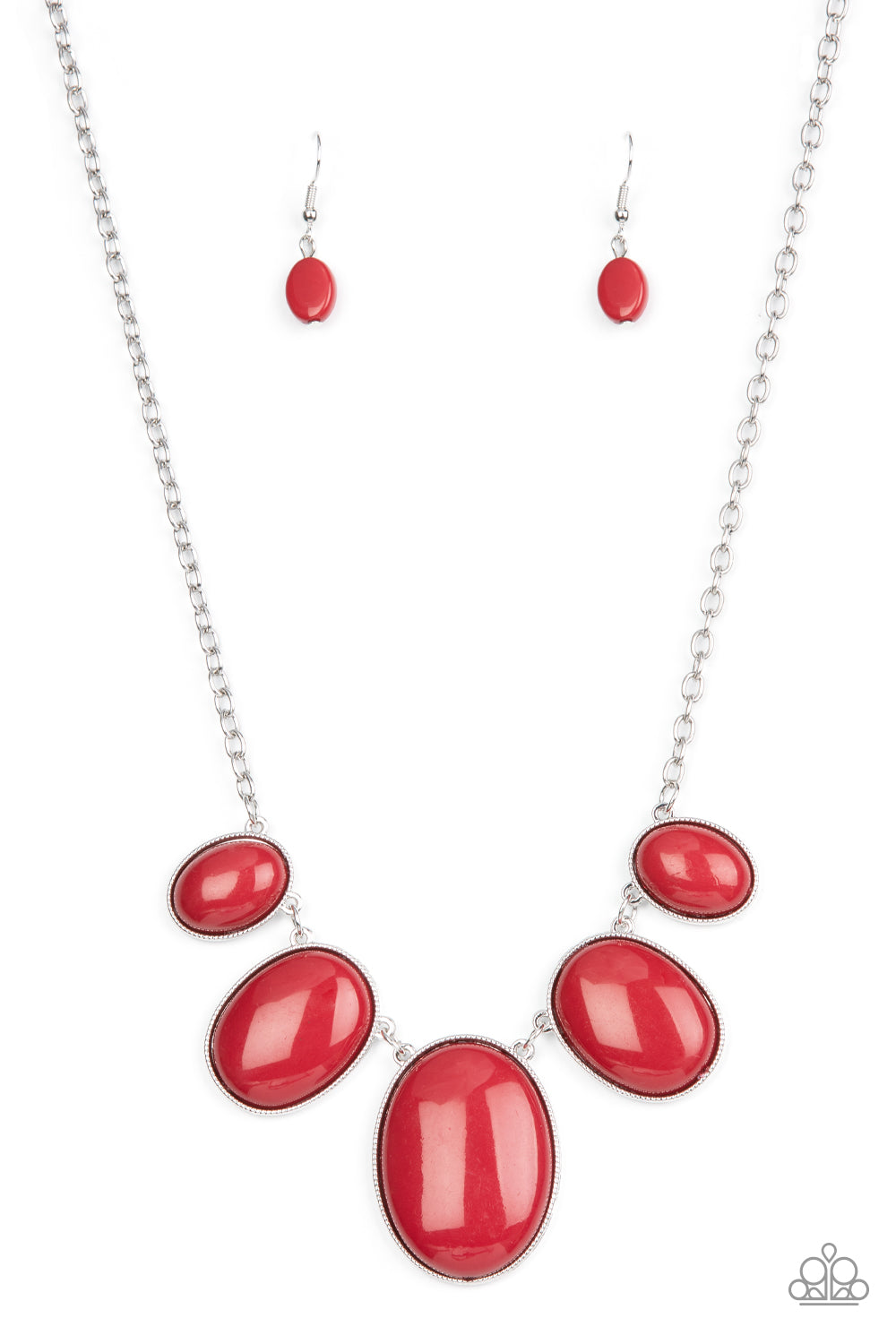 Vivacious Vanity - red - Paparazzi necklace