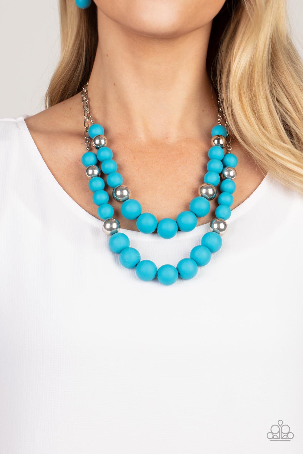 Vivid Vanity - blue - Paparazzi necklace