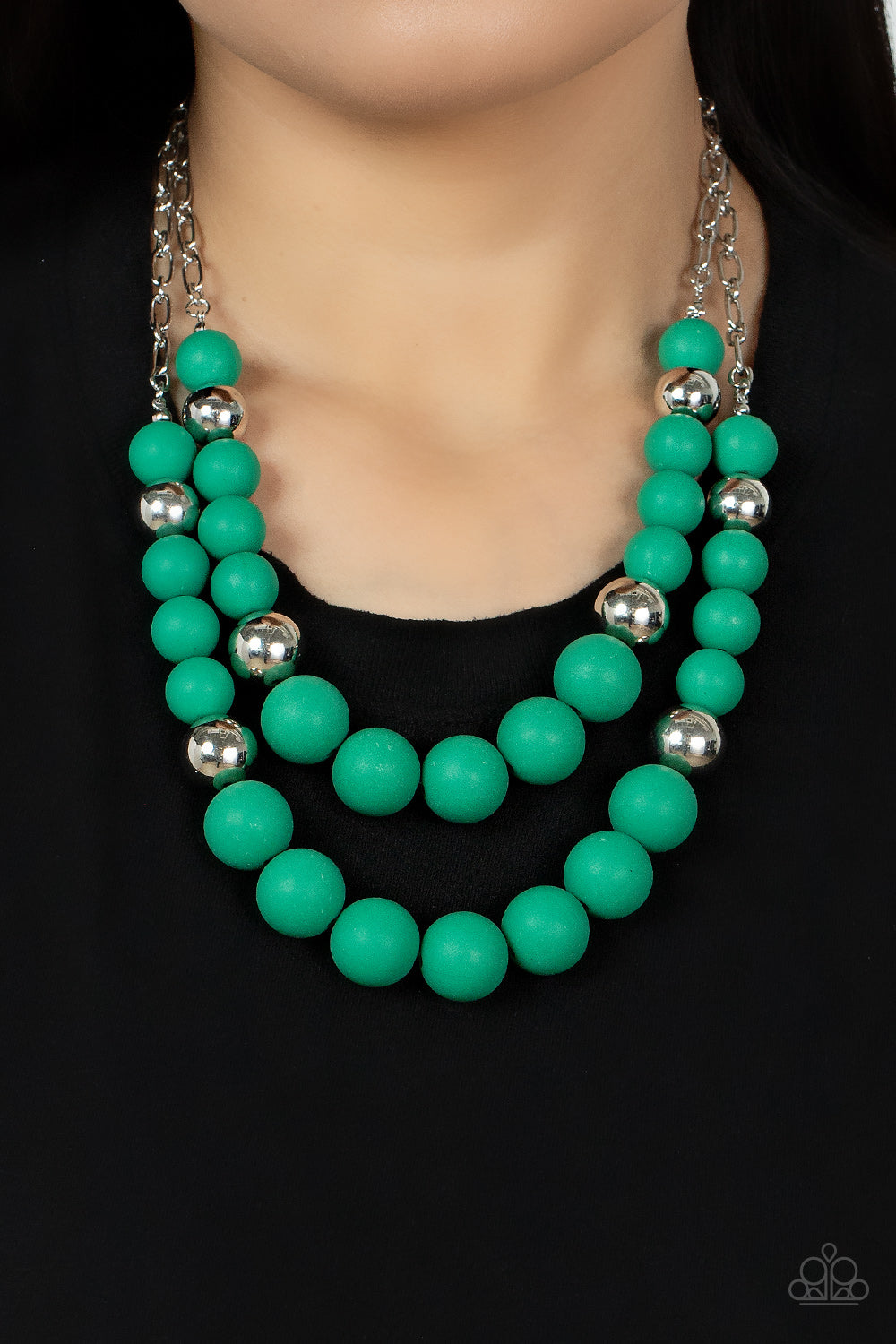 Vivid Vanity - green - Paparazzi necklace