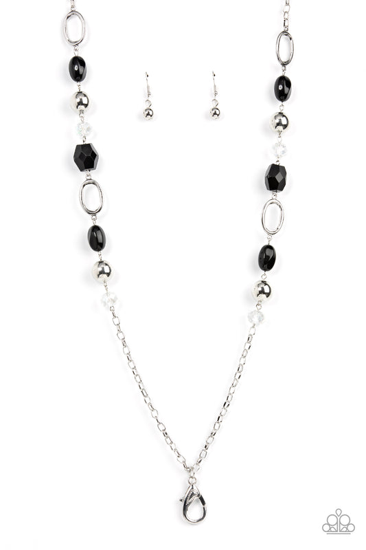 Vivid Variety - black - Paparazzi LANYARD Necklace