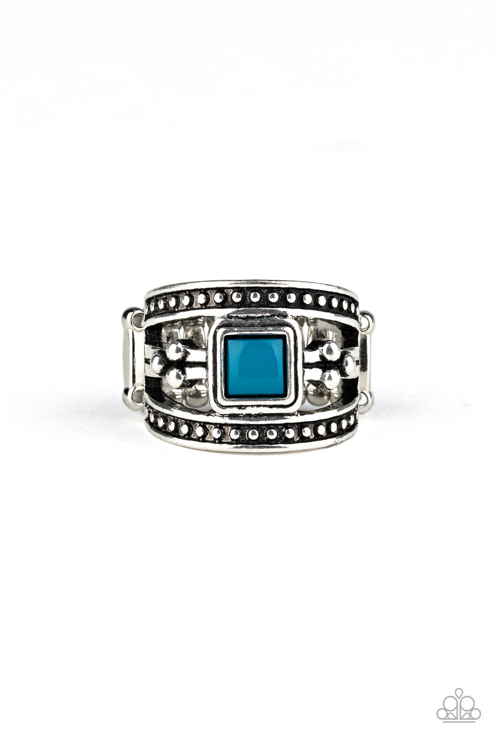 Vivid View - blue - Paparazzi ring