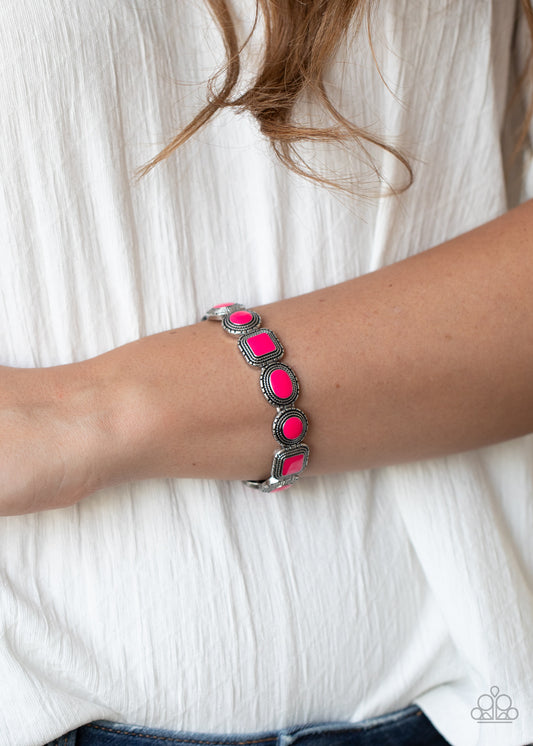 Vividly Vintage - pink - Paparazzi bracelet