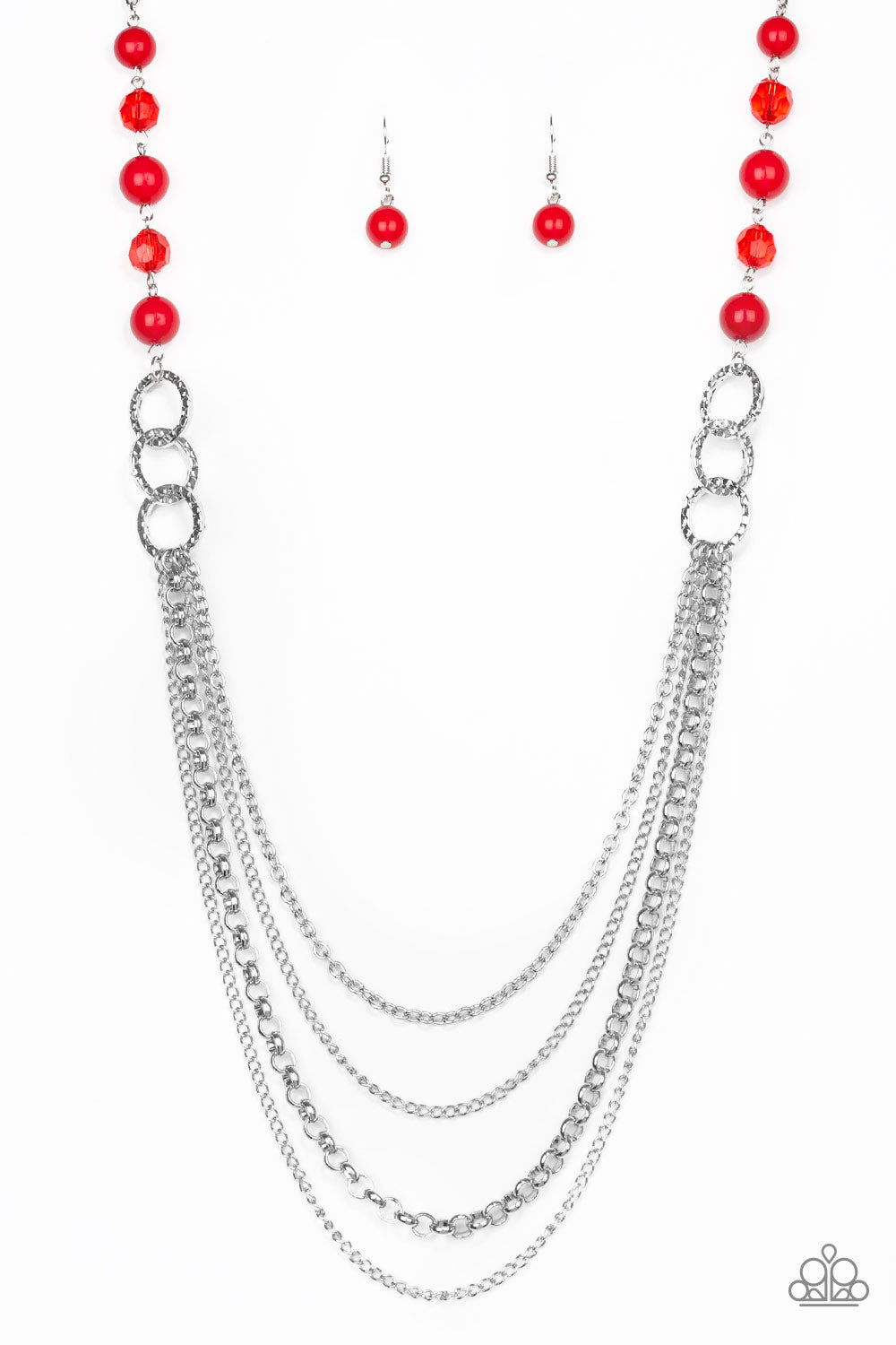 Vividly Vivid - red - Paparazzi necklace