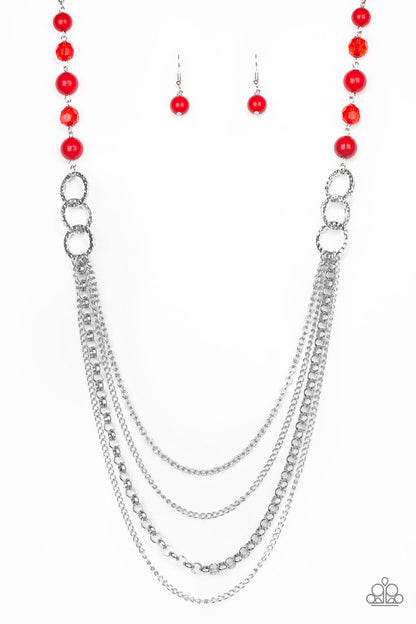 Vividly Vivid - red - Paparazzi necklace