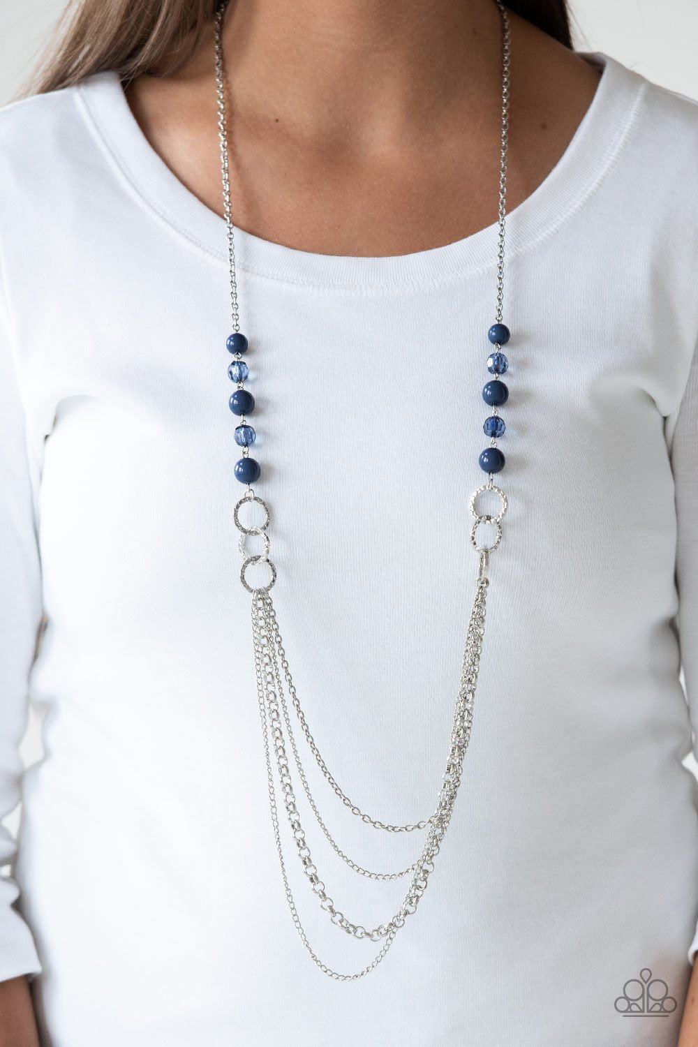 Vividly Vivid - blue - Paparazzi necklace