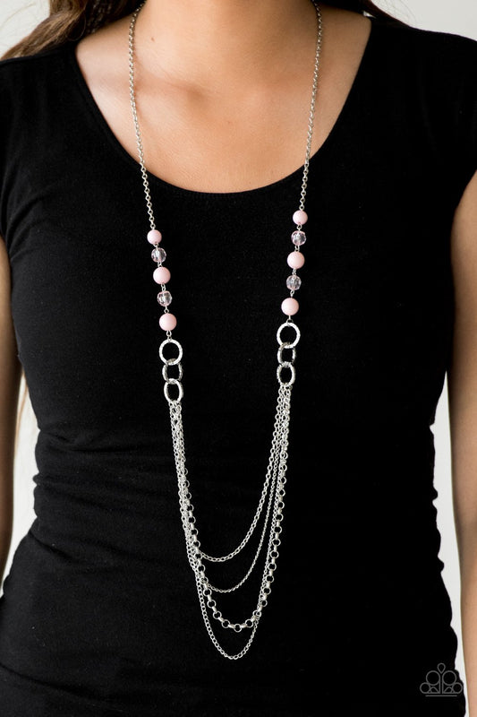 Vividly Vivid - pink - Paparazzi necklace