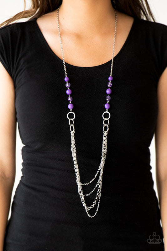 Vividly Vivid - purple - Paparazzi necklace