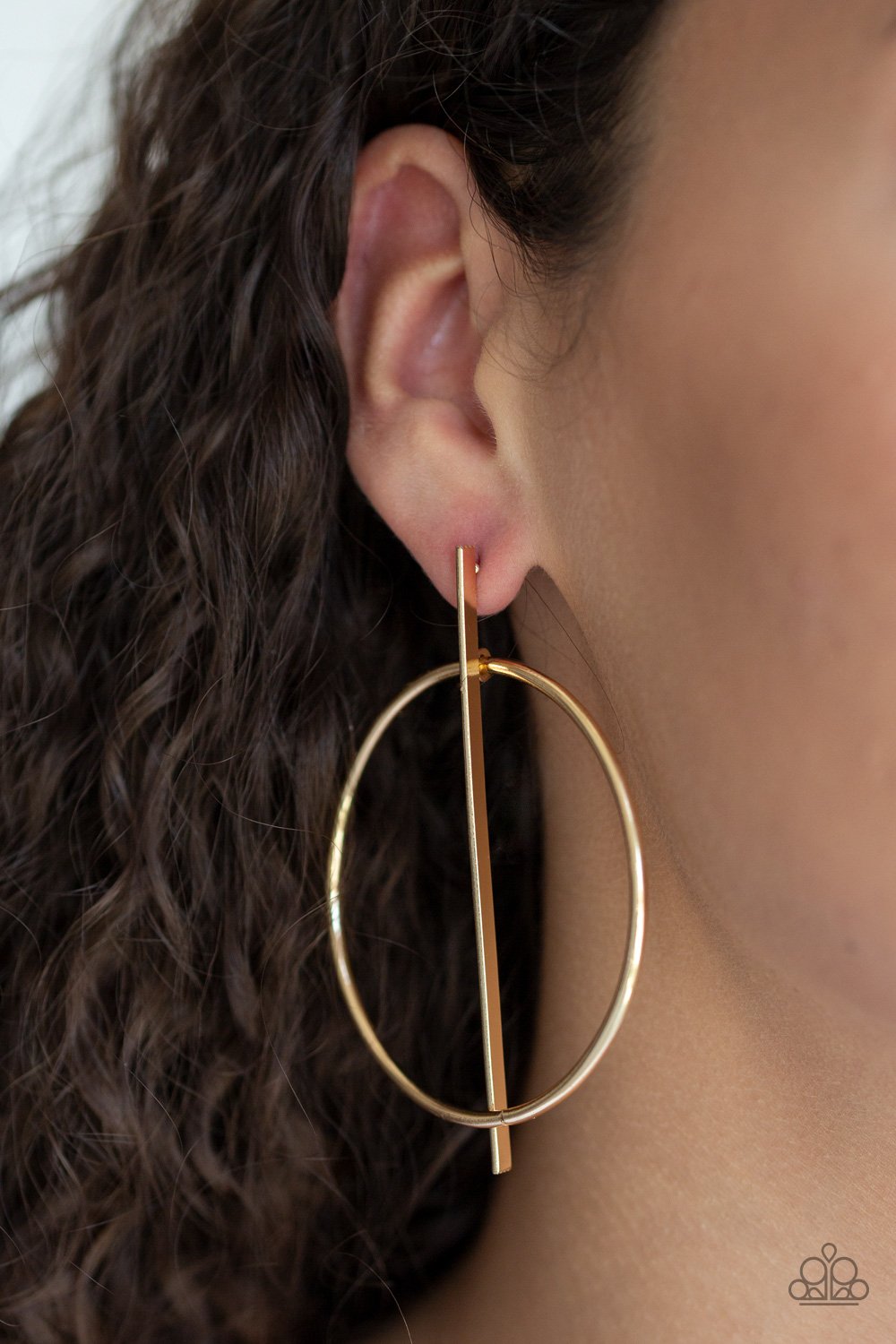 Vogue Visionary-gold-Paparazzi earrings