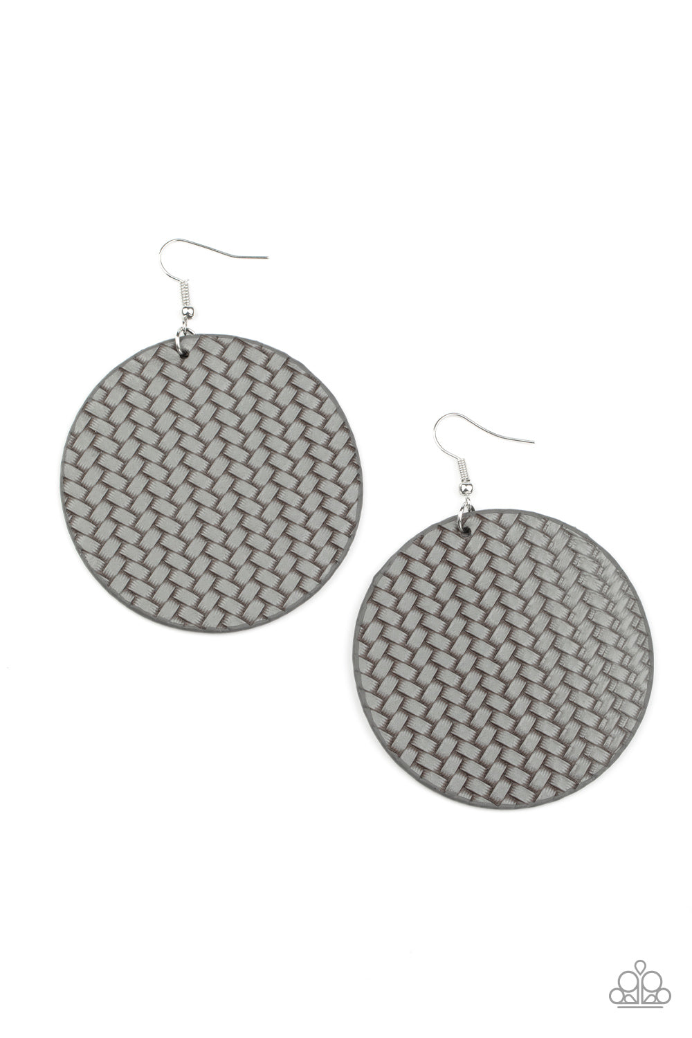 WEAVE Your Mark - silver - Paparazzi earrings