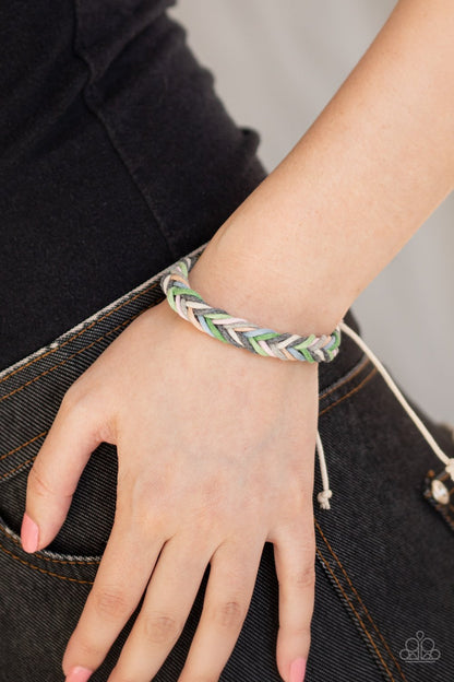 WEAVE It Be - multi (green) - Paparazzi bracelet