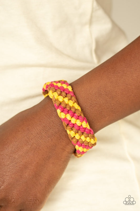 WEAVE No Trace-pink-Paparazzi bracelet