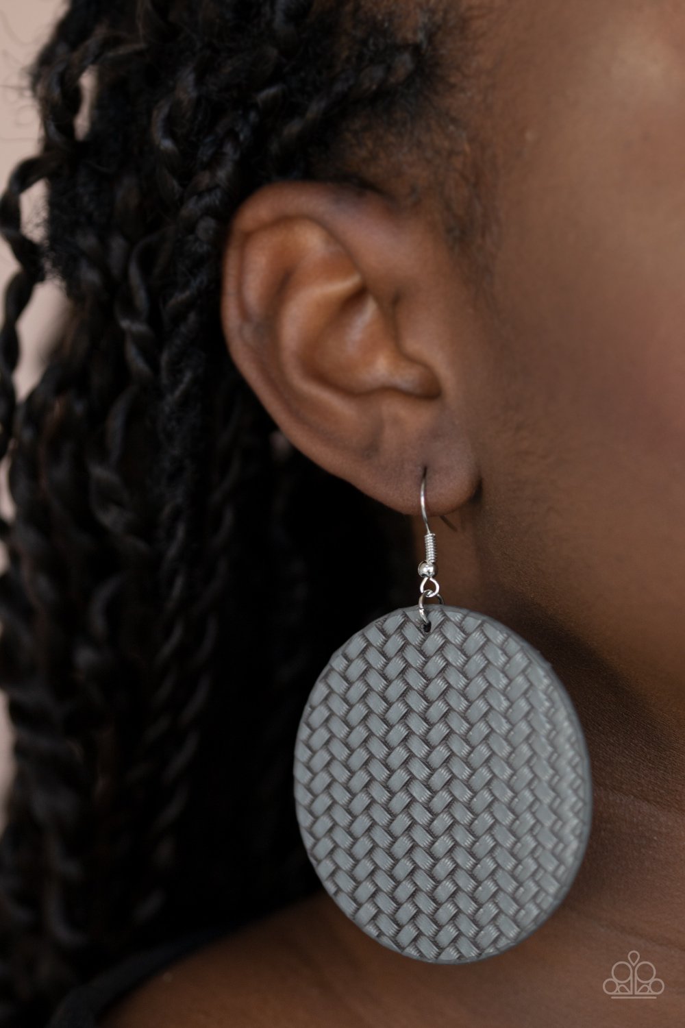 WEAVE Your Mark - silver - Paparazzi earrings