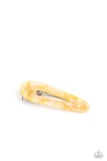 Walking on HAIR - yellow - Paparazzi hair clip