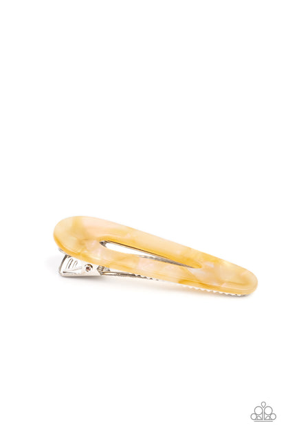 Walking on HAIR - yellow - Paparazzi hair clip