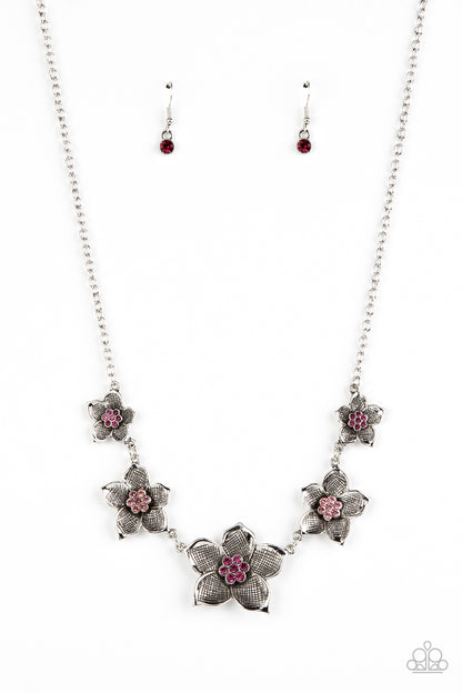 Wallflower Wonderland - pink - Paparazzi necklace